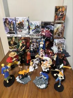 お値下げ！ワンピース キャラクター フィギュア17体セット　一部箱なしあり