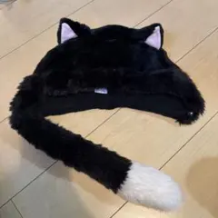 ディズニー 猫耳付きふわふわ帽子