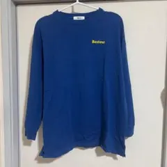 WEGO ネイビー 長袖カットソー Bestow