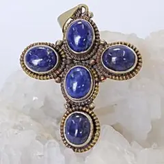 ラピスラズ✟クロス✟　ペンダントトップ