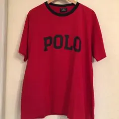 古着 90s ポロスポーツ POLO SPORT トリム リンガー Tシャツ L