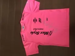 MAX STYLE サイン入り 陸上用シャツ Sサイズ ピンクのサムネイル