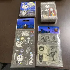 ナイトメア・ビフォア・クリスマス シール　ぷくぷく　トランプ　メモ帳　セット