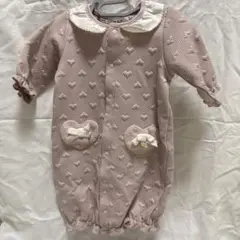 SLAP SLIP BABY ピンク ハート模様 ツーウェイ・ドレスオール