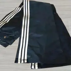 adidas アディダス パンツ ワイド ナイロン ズボン ボトムス ネイビー