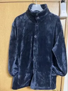 もこもこパジャマ上下セット 部屋着 Lサイズ ネイビー 美品