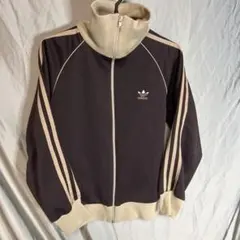 アディダス　ジャージ　80’s デサント　超希少　ブラウン　ベージュ　訳あり特価