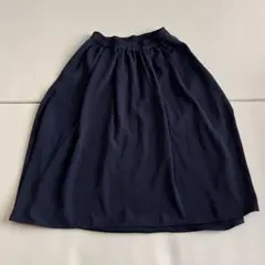 chocolraffine robeプリーツスカート ネイビー