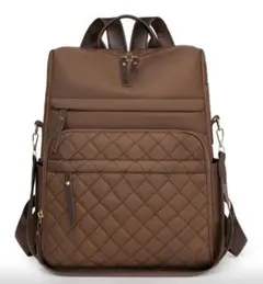 残り1点⚠️ZARAジャンル 海外ブランド 上品 キルティングリュック 茶色 軽量