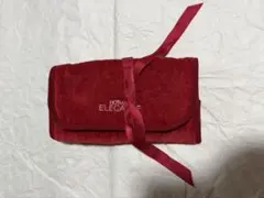 Hotman ELEGANCE パイル地 ロールメイクポーチレッドのサムネイル