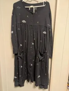 【値下げ】ジェラートピケ　星雲柄マタニティワンピースとパンツセット