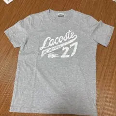 LACOSTE ロゴ Tシャツ グレー 3