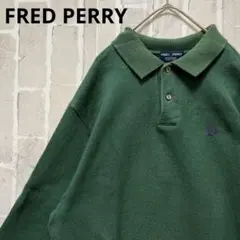 FRED PERRY 短丈 ニットポロ セーター ヘンリーネック L フェード