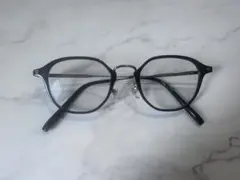 JINS メガネ MRF-22A-054AA 黒 度入り