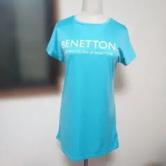 BENETTON 半袖 Tシャツ ライトブルー ロゴプリントのサムネイル