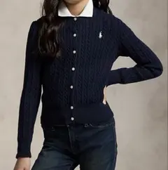 【美品】RALPH LAUREN KIDS ミニケーブル コットン カーディガン