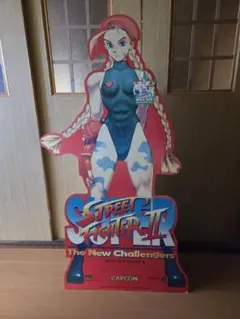 SUPERストリートファイターII キャミィ 等身大パネル 店頭POP