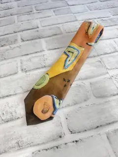 P136 ネクタイ PALPH MARLIN U.S.A. タイムワープ ダリ風