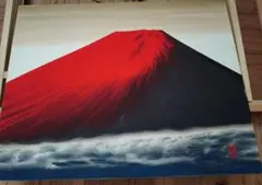 仲沢翠峰 赤富士 絵画 額装 仲沢翠峰 赤富士 絵画 額装 - メルカリ