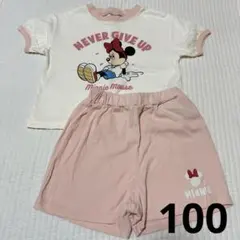 ディズニー　フタフタ　セットアップ　ミニーちゃん　ミニーマウス　100 ピンクのサムネイル