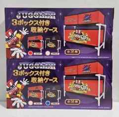 ジャグラー 3ボックス付き 収納ケース 赤・黒 2色セット③のサムネイル
