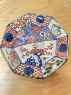 九谷焼初代須田菁華古九谷色絵菱形皿5枚 九谷焼：色絵風船向付・須田菁華《向付・小鉢・11.0cm》 和食器の : 工芸品