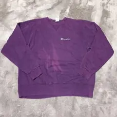 Champion パープル スウェット　古着　アメリカ製 チャンピオン
