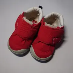 ミキハウス赤いベビーシューズ 13.5センチ