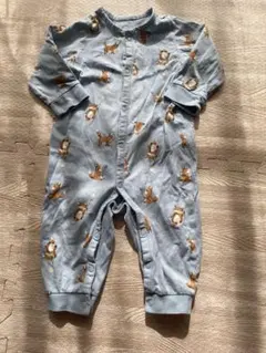 H&Mプリント青ロンパース