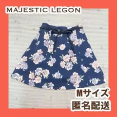 MAJESTIC LEGON キュロット　ネイビー　花柄　M