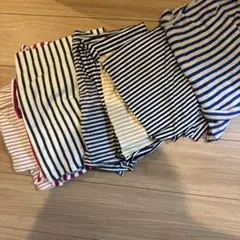 チェックアンドストライプ　生地　はぎれ　まとめ売り　ストライプ