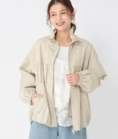 【新品／未使用】studioCLIP　ダブルシャーリングZIPブルゾンのサムネイル