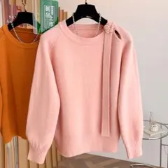 プルオーバー ニット インナー 高級感 おしゃれ セーター 優しい シンプル