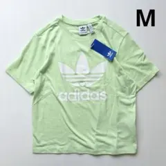 新品 adidas アディダス　アディカラー トレフォイル 半袖Tシャツ M黄緑