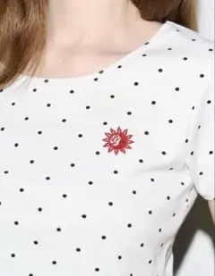 EVRIS ドットSUNNYショートTシャツ Freeサイズ ホワイトのサムネイル