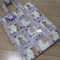 Harrods ハロッズ　トートバッグ　クマ　ベア　ビニール