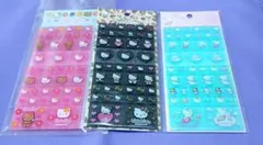 サンリオ キティ タイルシール 3枚セット 日焼け ヒョウ柄 ハイビスカス