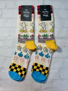 ハッピーソックスHappyディズニーDisneyコラボソックス 靴下2足新品