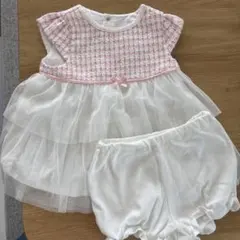 bebe ベビー服 ワンピース ブルマ セットのサムネイル