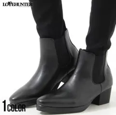 3/9まで LOVEHUNTER ハイヒールストームサイドゴアブーツ　黒