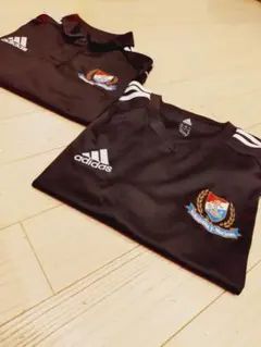 2014年 横浜F・マリノス adidas 移動着ポロ＆Vネックシャツ2枚セット