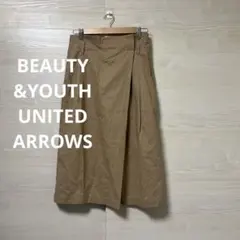 BEAUTY&YOUTH★ユナイテッドアローズ ラップスカート 麻 リネン