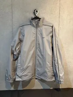 NIKE 00’s ナイロンジャケット グレー L~XL ドローコード