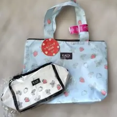 KALDI　 いちごバッグ 2026　エコバッグ　保冷バック