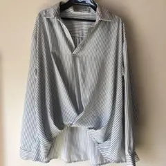 earth music&ecology シャツブラウス ストライプ