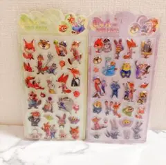 《2枚セット》ズートピア　立体ぷくぷくシール　新品未使用