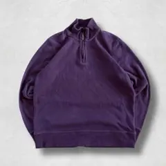 Eddie Bauer ハーフジップスウェット TL パープル 定番AAのサムネイル