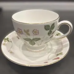 未使用　WEDGWOOD ワイルドストロベリー カップ＆ソーサー1客