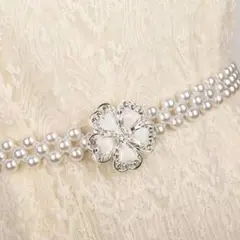 お値下げ！【帯留め】ベルト　和×洋　フォーマル　パール調　着物　ドレス　発表会