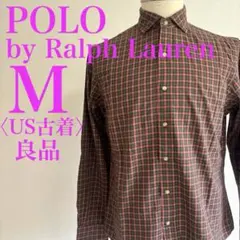 ポロバイラルフローレン　長袖シャツ チェック　US古着 良品